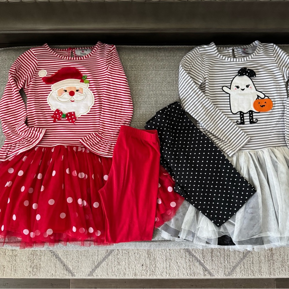 Festive Kids' Holiday Outfits with Tulle Skirts